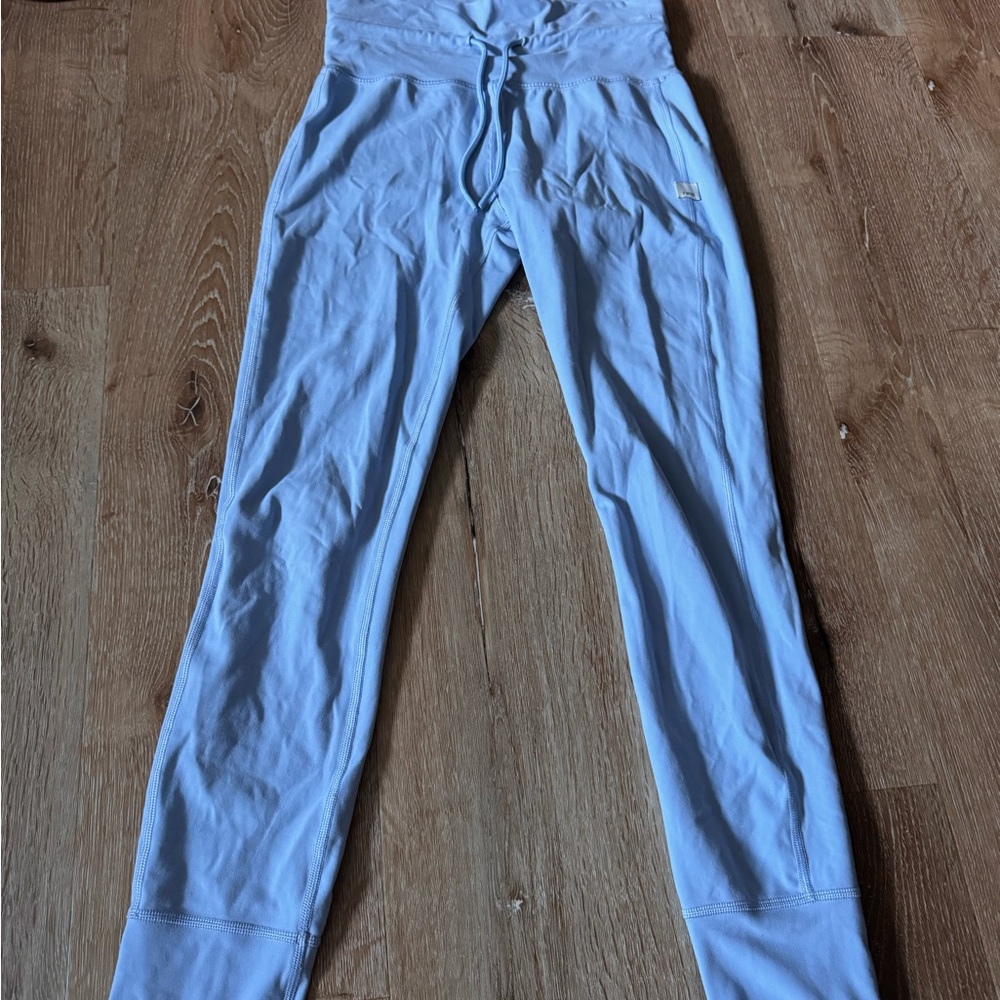 Vuori Baby Blue Daily Leggings‎ VW323 High Waist Drawstring Size S